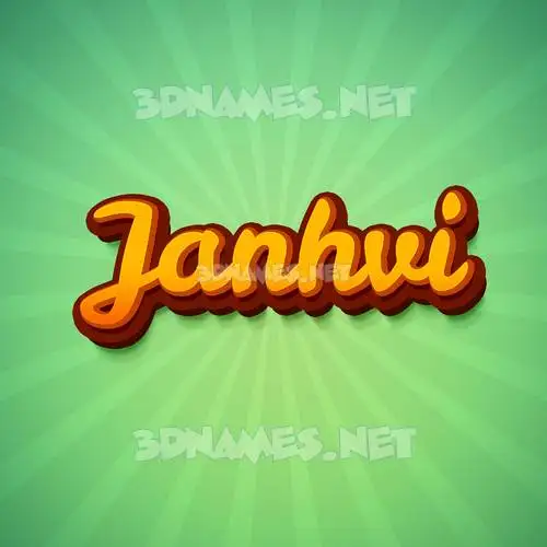 janhvi in Green Rays style - 3D name wallpaper janhvi in Green Rays style - 3D name wallpaper