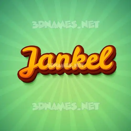 jankel in Green Rays style - 3D name wallpaper jankel in Green Rays style - 3D name wallpaper
