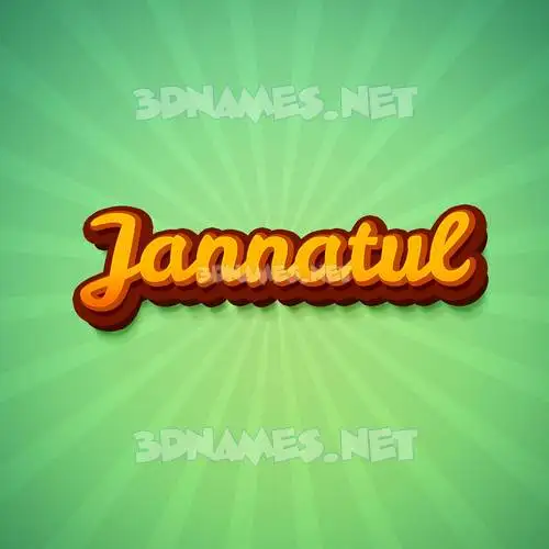 jannatul in Green Rays style - 3D name wallpaper jannatul in Green Rays style - 3D name wallpaper