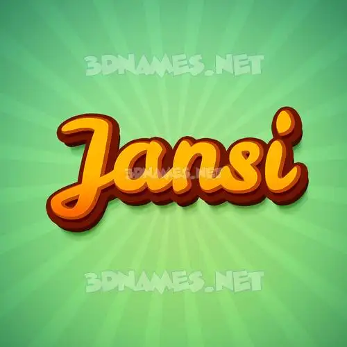 jansi in Green Rays style - 3D name wallpaper jansi in Green Rays style - 3D name wallpaper
