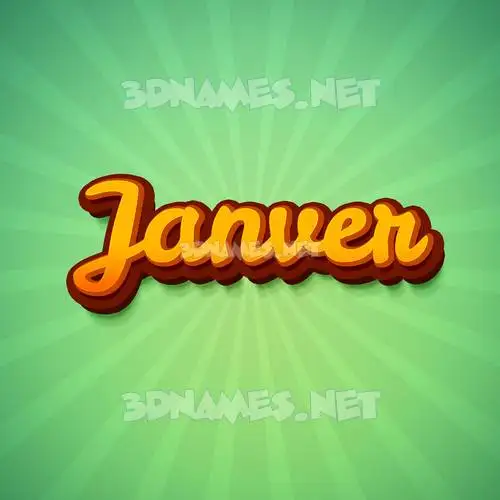 janver in Green Rays style - 3D name wallpaper janver in Green Rays style - 3D name wallpaper
