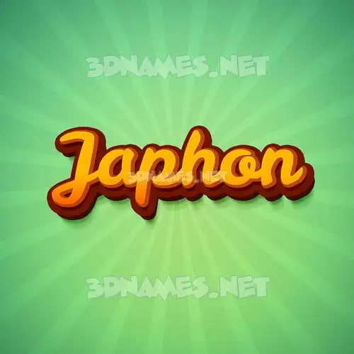 japhon in Green Rays style - 3D name wallpaper japhon in Green Rays style - 3D name wallpaper