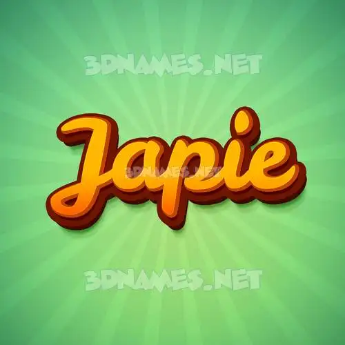 japie in Green Rays style - 3D name wallpaper japie in Green Rays style - 3D name wallpaper