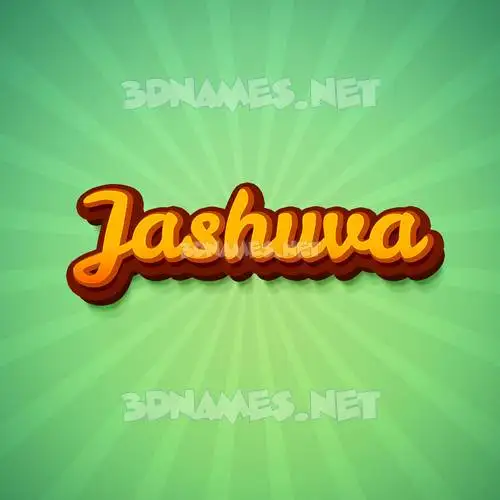 jashuva in Green Rays style - 3D name wallpaper