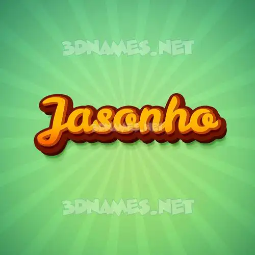 jasonho in Green Rays style - 3D name wallpaper jasonho in Green Rays style - 3D name wallpaper
