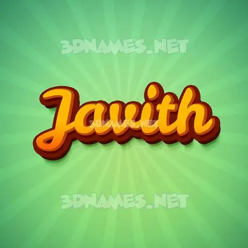 javith in Green Rays style - 3D name wallpaper