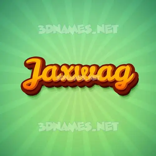 jaxwag in Green Rays style - 3D name wallpaper jaxwag in Green Rays style - 3D name wallpaper
