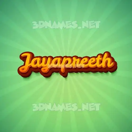 jayapreeth in Green Rays style - 3D name wallpaper