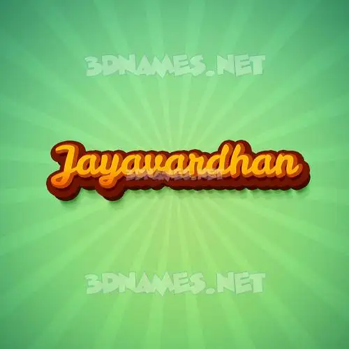 jayavardhan in Green Rays style - 3D name wallpaper