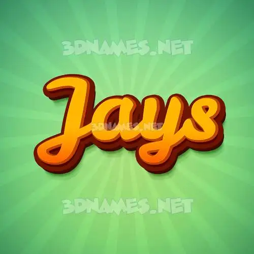 jays in Green Rays style - 3D name wallpaper jays in Green Rays style - 3D name wallpaper