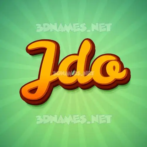 jdo in Green Rays style - 3D name wallpaper jdo in Green Rays style - 3D name wallpaper