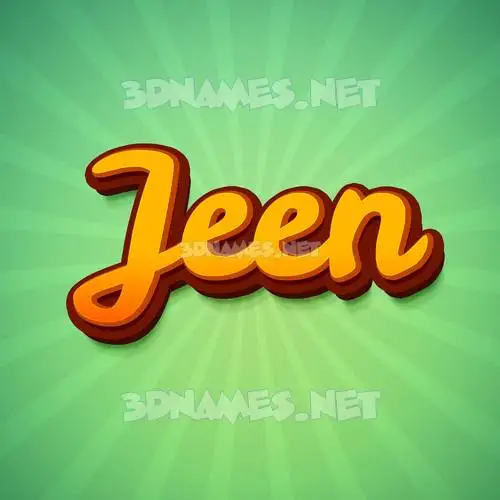 jeen in Green Rays style - 3D name wallpaper jeen in Green Rays style - 3D name wallpaper