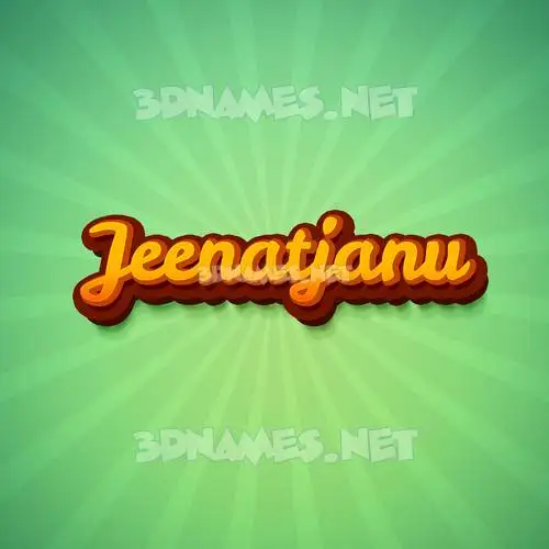 jeenatjanu in Green Rays style - 3D name wallpaper jeenatjanu in Green Rays style - 3D name wallpaper