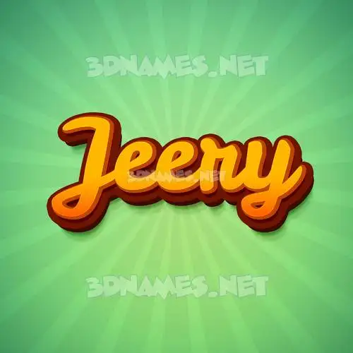jeery in Green Rays style - 3D name wallpaper jeery in Green Rays style - 3D name wallpaper