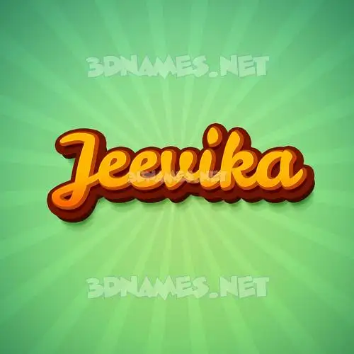 jeevika in Green Rays style - 3D name wallpaper jeevika in Green Rays style - 3D name wallpaper