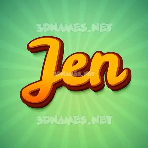 jen in Green Rays style - 3D name wallpaper jen in Green Rays style - 3D name wallpaper