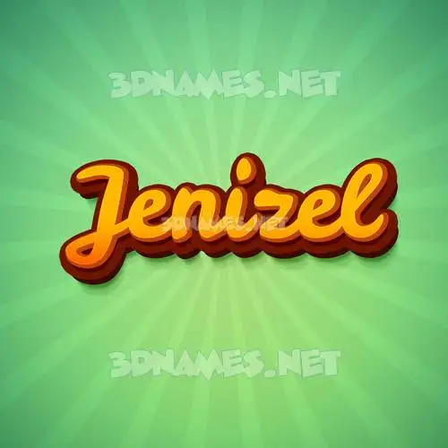 jenizel in Green Rays style - 3D name wallpaper jenizel in Green Rays style - 3D name wallpaper