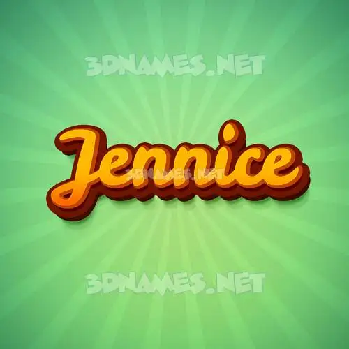 jennice in Green Rays style - 3D name wallpaper jennice in Green Rays style - 3D name wallpaper