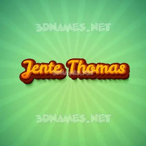 jente thomas in Green Rays style - 3D name wallpaper jente thomas in Green Rays style - 3D name wallpaper