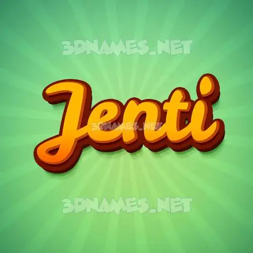 jenti in Green Rays style - 3D name wallpaper jenti in Green Rays style - 3D name wallpaper