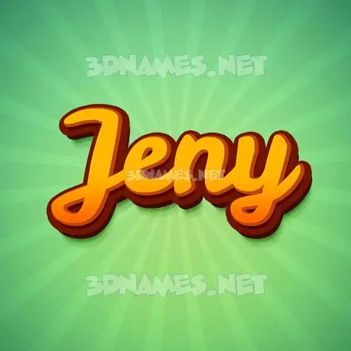 jeny in Green Rays style - 3D name wallpaper jeny in Green Rays style - 3D name wallpaper