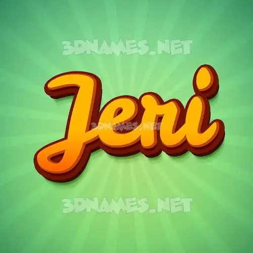 jeri in Green Rays style - 3D name wallpaper jeri in Green Rays style - 3D name wallpaper