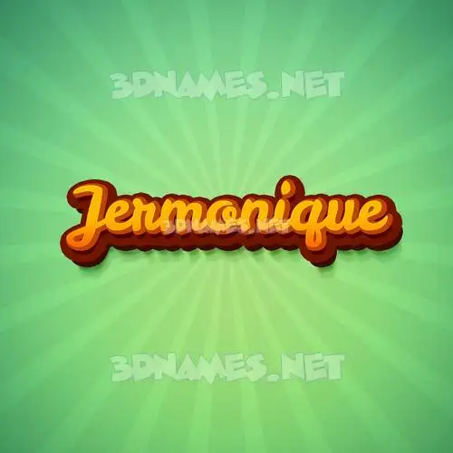 jermonique in Green Rays style - 3D name wallpaper jermonique in Green Rays style - 3D name wallpaper
