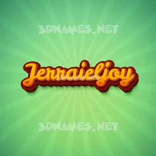 jerraieljoy in Green Rays style - 3D name wallpaper jerraieljoy in Green Rays style - 3D name wallpaper
