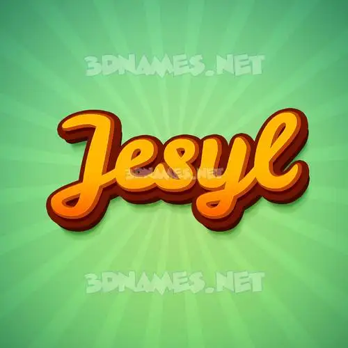 jesyl in Green Rays style - 3D name wallpaper jesyl in Green Rays style - 3D name wallpaper