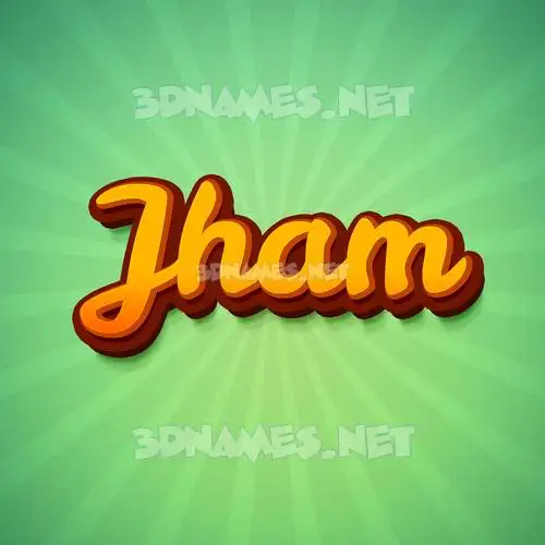 jham in Green Rays style - 3D name wallpaper jham in Green Rays style - 3D name wallpaper