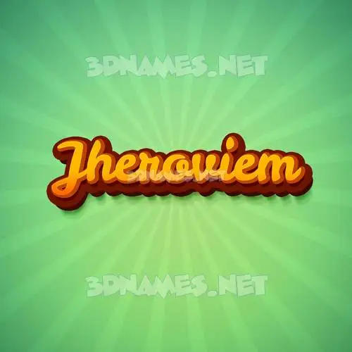 jheroviem in Green Rays style - 3D name wallpaper jheroviem in Green Rays style - 3D name wallpaper