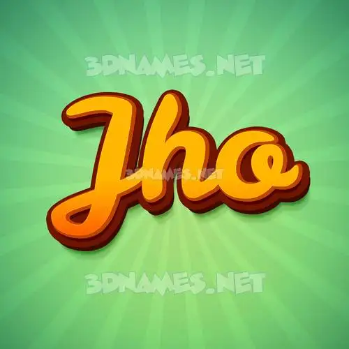 jho in Green Rays style - 3D name wallpaper jho in Green Rays style - 3D name wallpaper