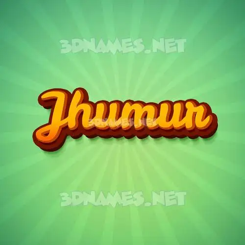 jhumur in Green Rays style - 3D name wallpaper jhumur in Green Rays style - 3D name wallpaper
