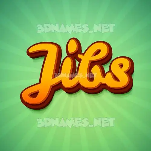 jibs in Green Rays style - 3D name wallpaper jibs in Green Rays style - 3D name wallpaper