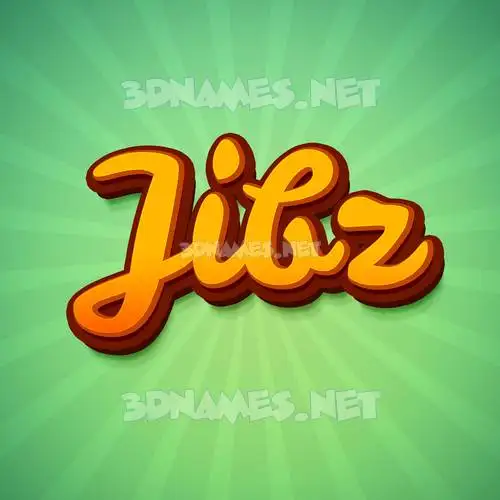jibz in Green Rays style - 3D name wallpaper jibz in Green Rays style - 3D name wallpaper