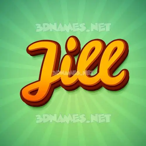 jill in Green Rays style - 3D name wallpaper jill in Green Rays style - 3D name wallpaper