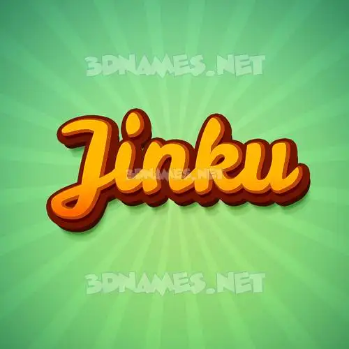 jinku in Green Rays style - 3D name wallpaper jinku in Green Rays style - 3D name wallpaper
