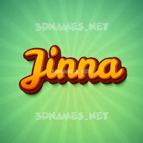 jinna in Green Rays style - 3D name wallpaper jinna in Green Rays style - 3D name wallpaper