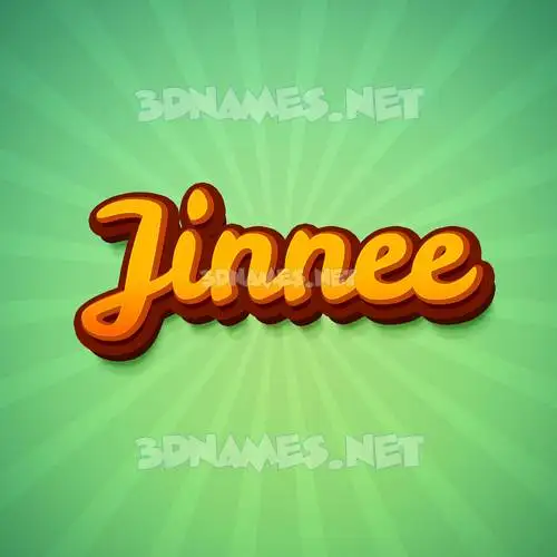 jinnee in Green Rays style - 3D name wallpaper jinnee in Green Rays style - 3D name wallpaper
