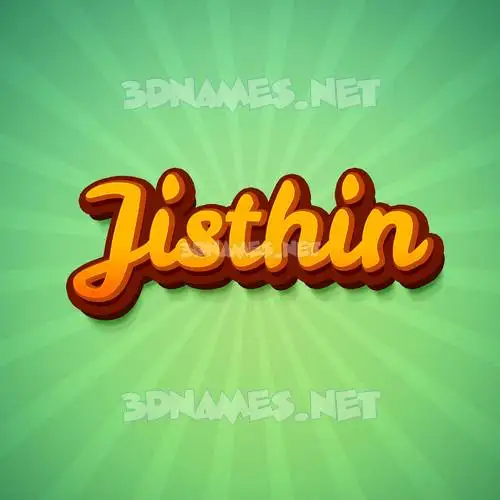 jisthin in Green Rays style - 3D name wallpaper jisthin in Green Rays style - 3D name wallpaper