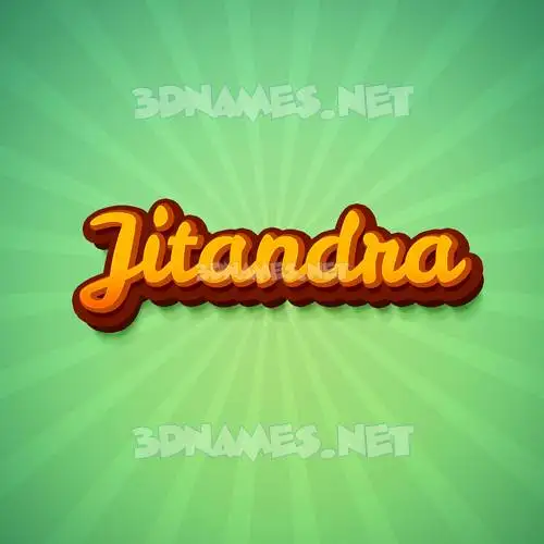 jitandra in Green Rays style - 3D name wallpaper