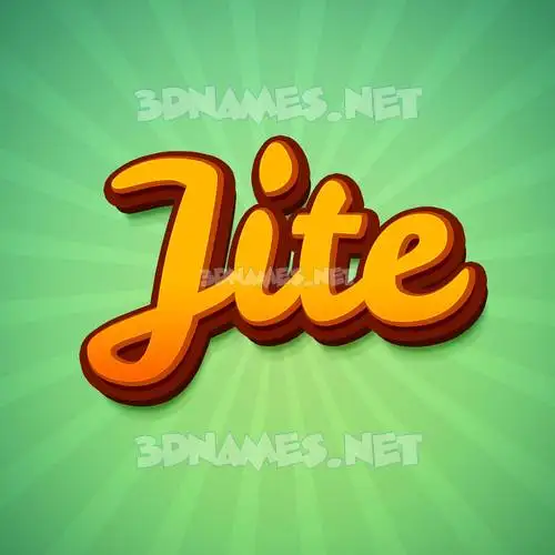 jite in Green Rays style - 3D name wallpaper jite in Green Rays style - 3D name wallpaper