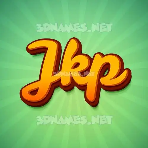 jkp in Green Rays style - 3D name wallpaper jkp in Green Rays style - 3D name wallpaper