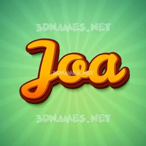 joa in Green Rays style - 3D name wallpaper joa in Green Rays style - 3D name wallpaper