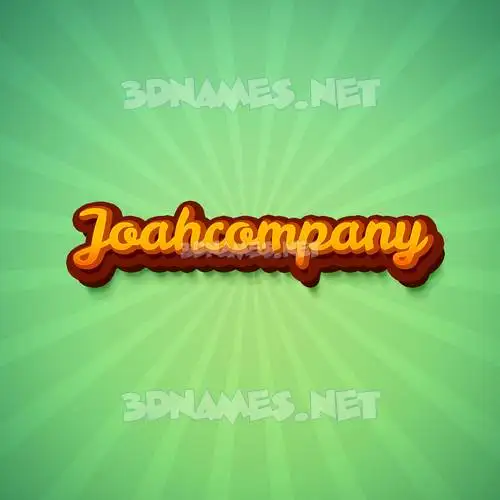 joahcompany in Green Rays style - 3D name wallpaper