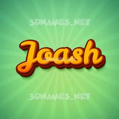 joash in Green Rays style - 3D name wallpaper