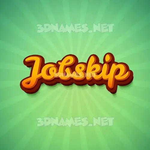 jobskip in Green Rays style - 3D name wallpaper jobskip in Green Rays style - 3D name wallpaper