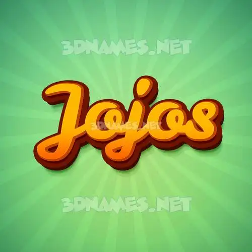 jojos in Green Rays style - 3D name wallpaper jojos in Green Rays style - 3D name wallpaper