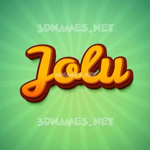 jolu in Green Rays style - 3D name wallpaper jolu in Green Rays style - 3D name wallpaper