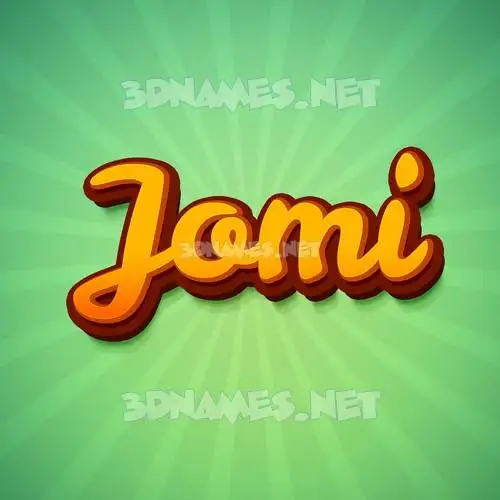 jomi in Green Rays style - 3D name wallpaper jomi in Green Rays style - 3D name wallpaper